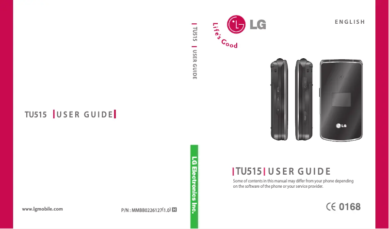 Page n°1 - Manuel utilisateur LG TU515