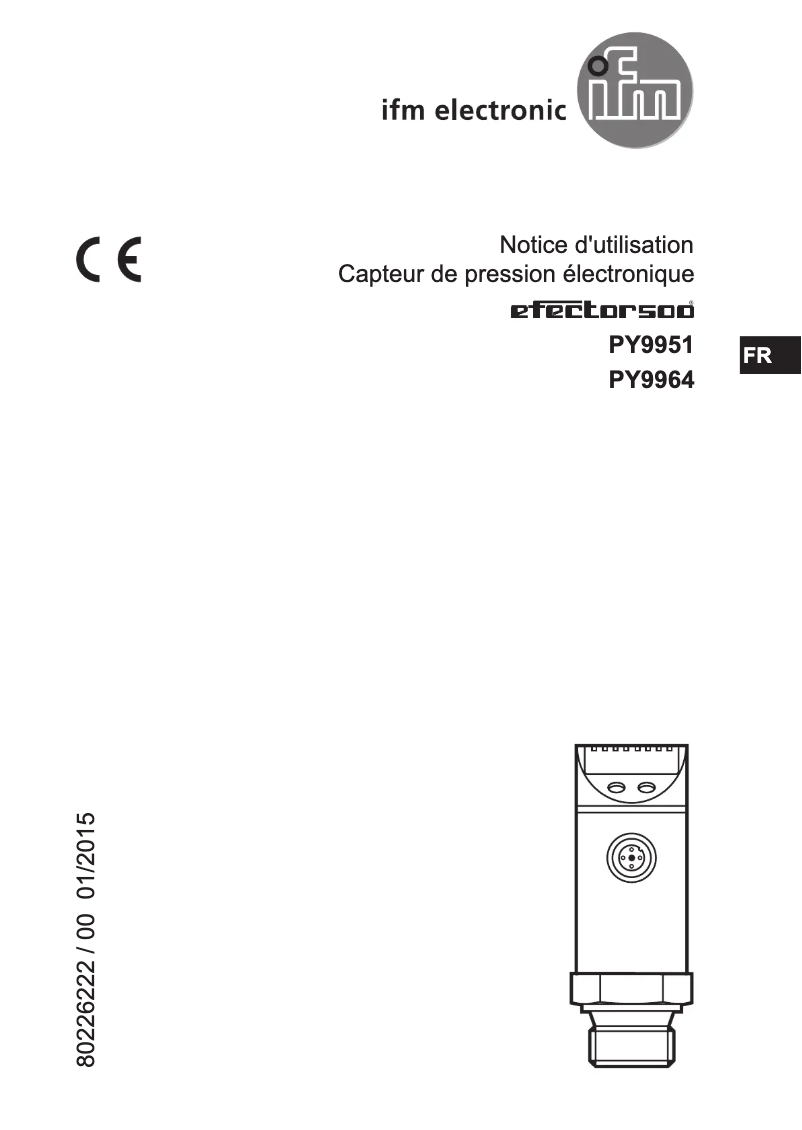 Page n°1 - Manuel utilisateur IFM PY9964