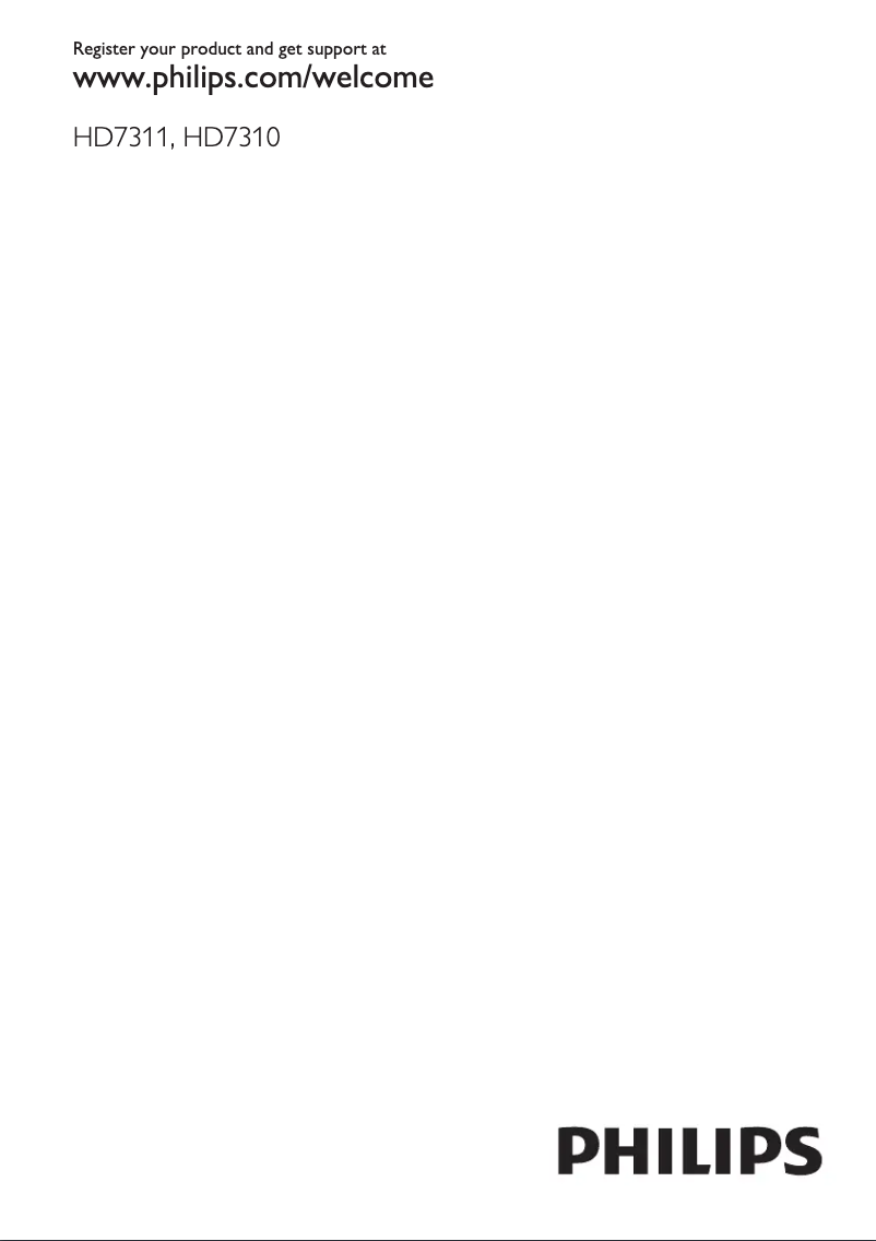 Página 1 del manual Manual de usuario Philips HD7310
