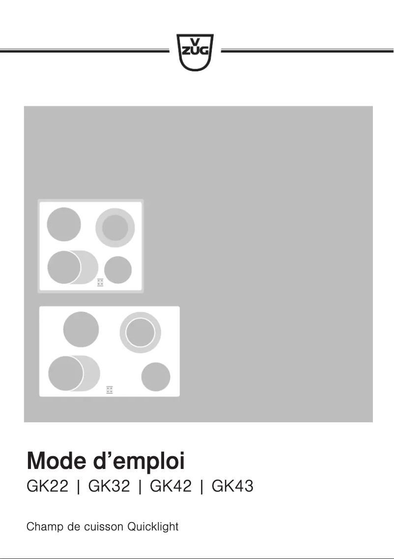 Image de la première page du manuel de l'appareil GK43BR
