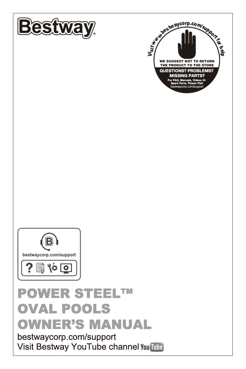 Page 1 de la notice Manuel utilisateur Bestway Power Steel 5611S