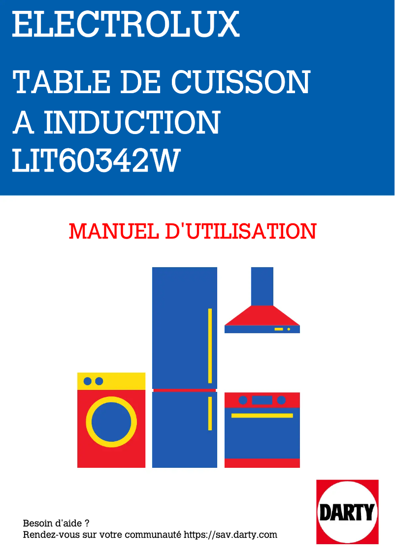 Page 1 de la notice Manuel utilisateur Electrolux LIT60342CW