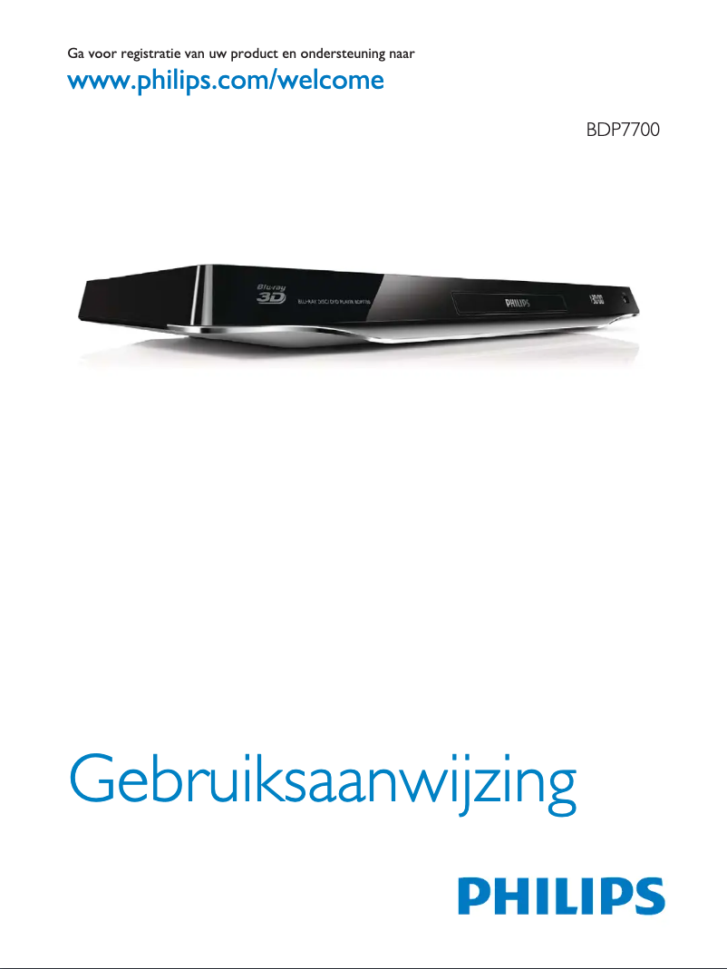 Page n°1 - Manuel utilisateur Philips BDP7700 CinemaPerfect