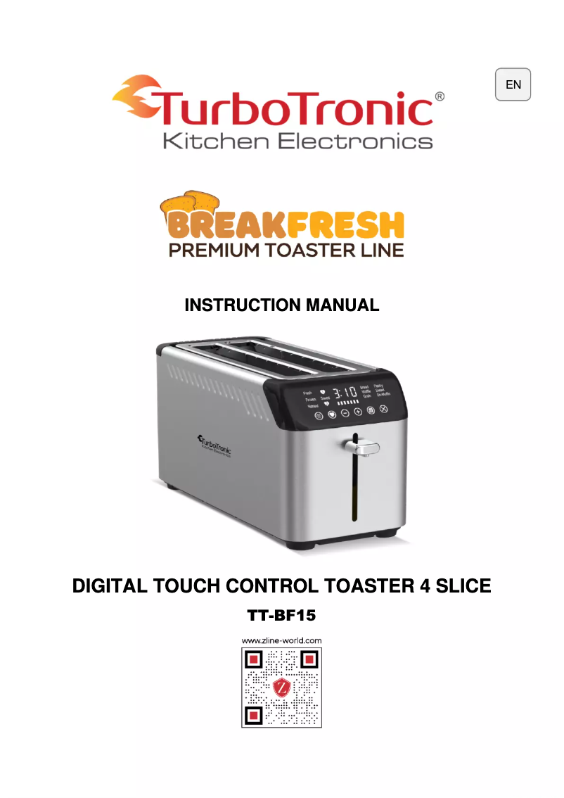 Page n°1 - Manuel utilisateur TurboTronic BreakFresh TT-BF15