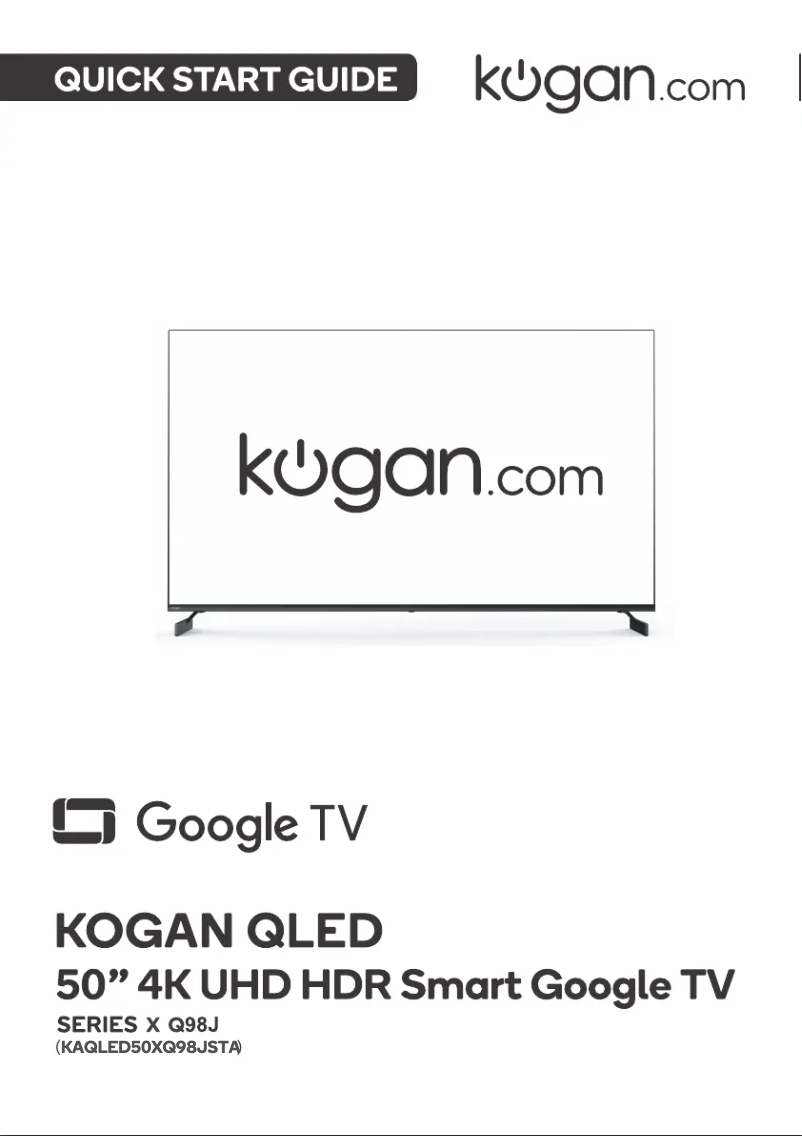 Page 1 de la notice Manuel utilisateur Kogan KAQLED50XQ98JSTA
