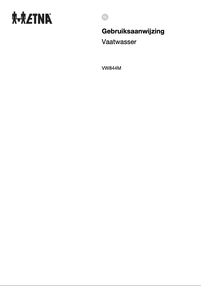 Image de la première page du manuel de l'appareil VW844M