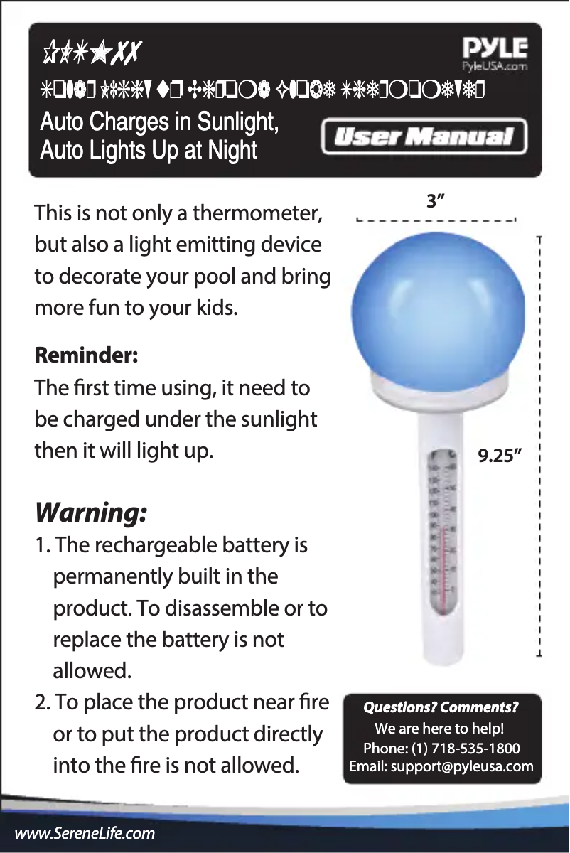 Image de la première page du manuel de l'appareil PLTM77