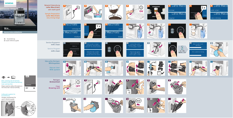 Page n°1 - Manuel utilisateur Siemens TE605509DE