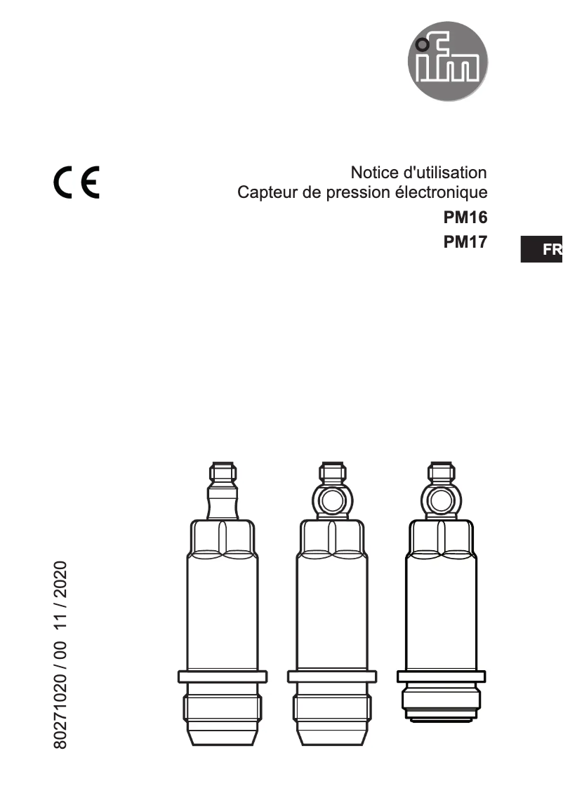 Page n°1 - Manuel utilisateur IFM PM1603
