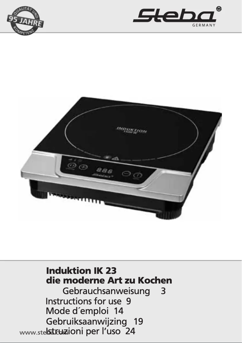 Image de la première page du manuel de l'appareil IK 23