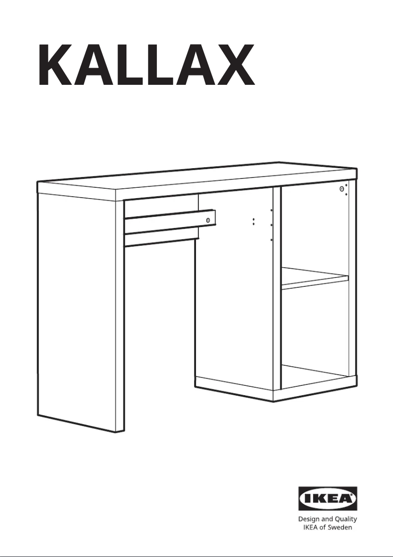 Image de la première page du manuel de l'appareil KALLAX 005.824.42