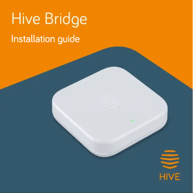 Page 1 de la notice Manuel utilisateur Hive Bridge