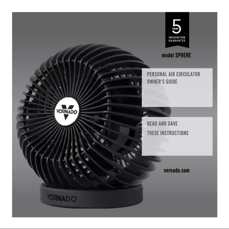 Página 1 del manual Manual de usuario Vornado SPHERE