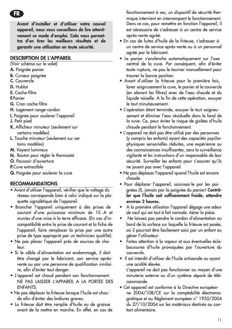 Page n°1 - Manuel utilisateur DeLonghi F 28533