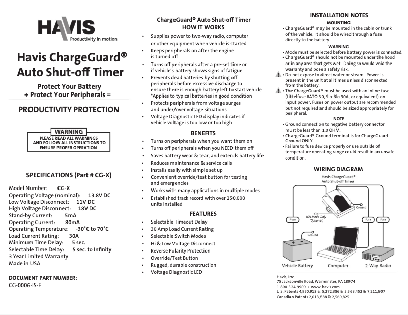 Page n°1 - Manuel utilisateur Panasonic CG-X