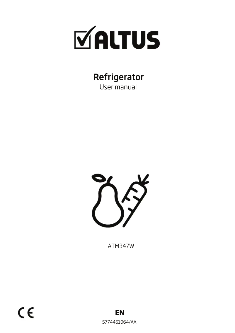 Image de la première page du manuel de l'appareil ATM347W