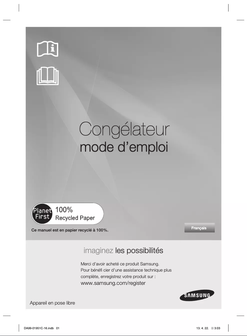 Page n°1 - Manuel utilisateur Samsung RZ80FHIS