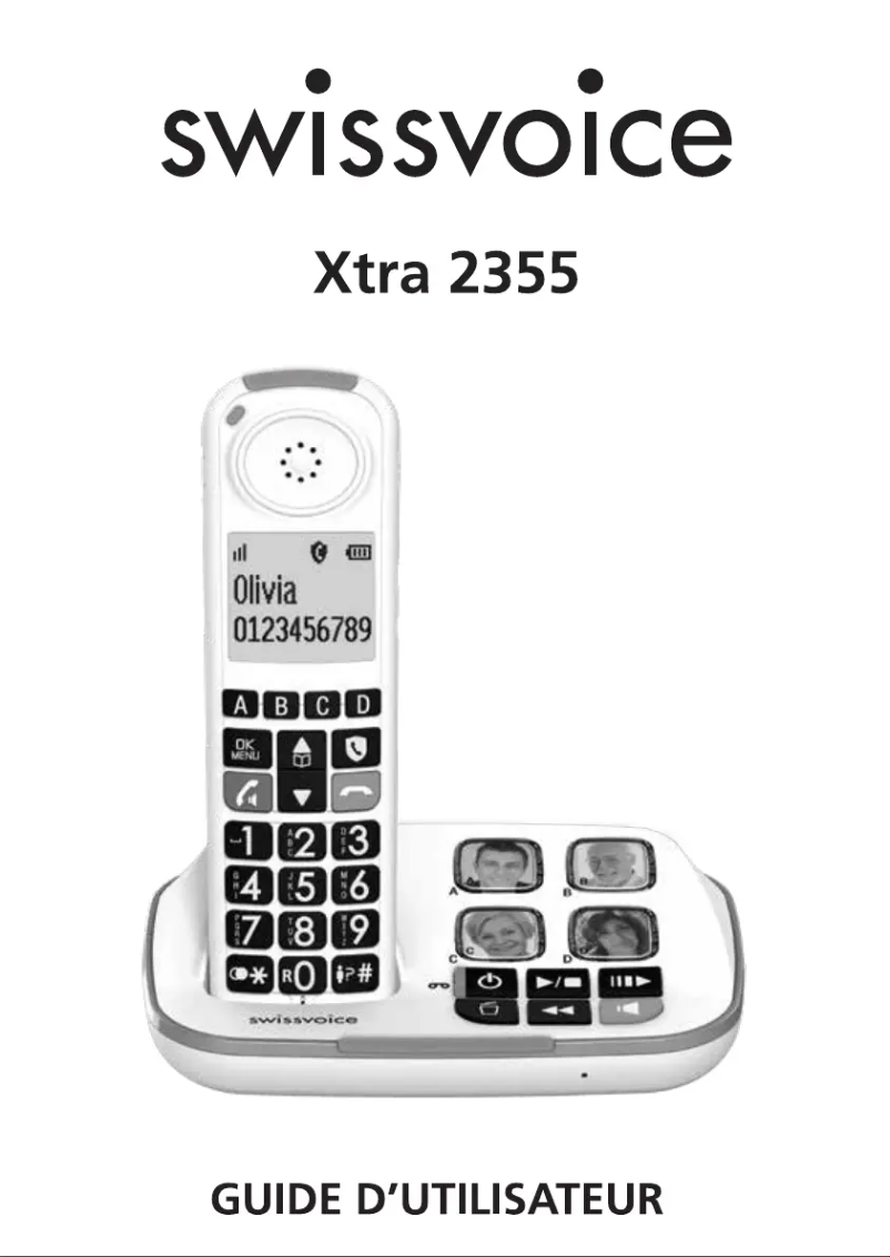 Image de la première page du manuel de l'appareil Xtra 2355