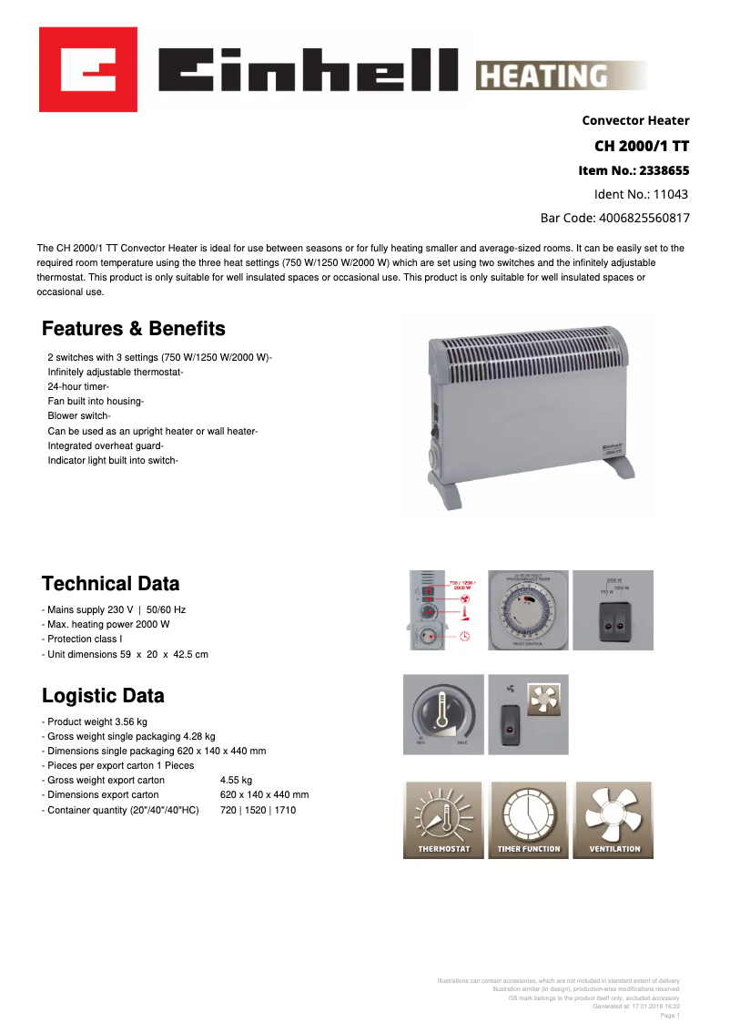 Image de la première page du manuel de l'appareil CH 2000/1