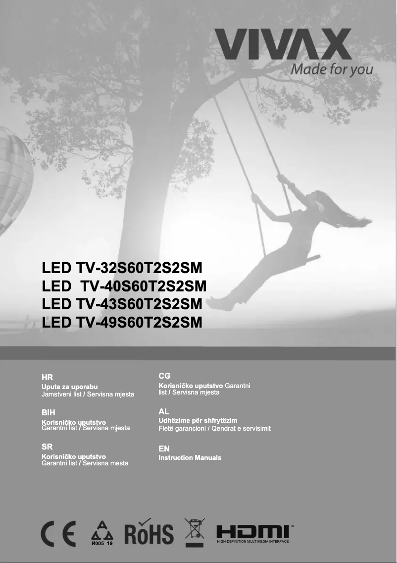 Page n°1 - Mode d'emploi Vivax TV-49S60T2S2SM