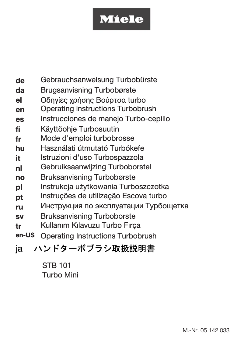 Page 1 de la notice Manuel d'utilisation et d'entretien Miele Complete C3 TotalCare EcoLine