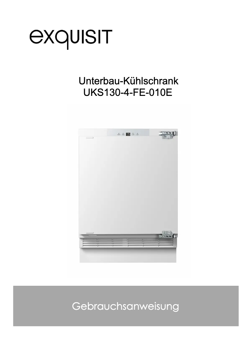 Image de la première page du manuel de l'appareil UKS130-4-FE-010E