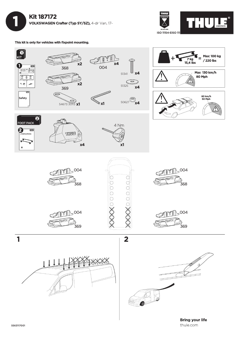 Image de la première page du manuel de l'appareil Kit 187172