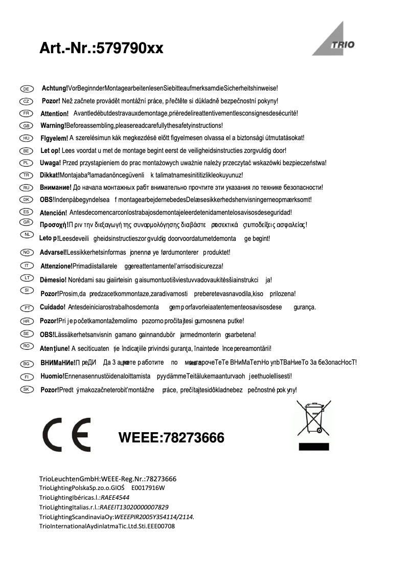 Image de la première page du manuel de l'appareil Curtis 579790107