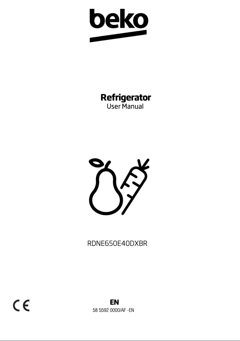 Image de la première page du manuel de l'appareil RDNE650E40DXBR