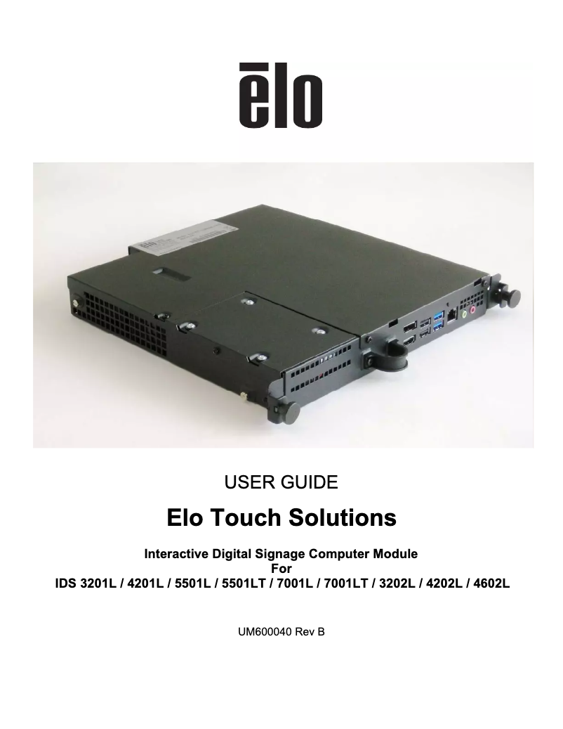 Image de la première page du manuel de l'appareil E992401