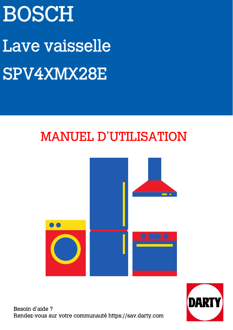 Image de la première page du manuel de l'appareil SPV4XMX28E