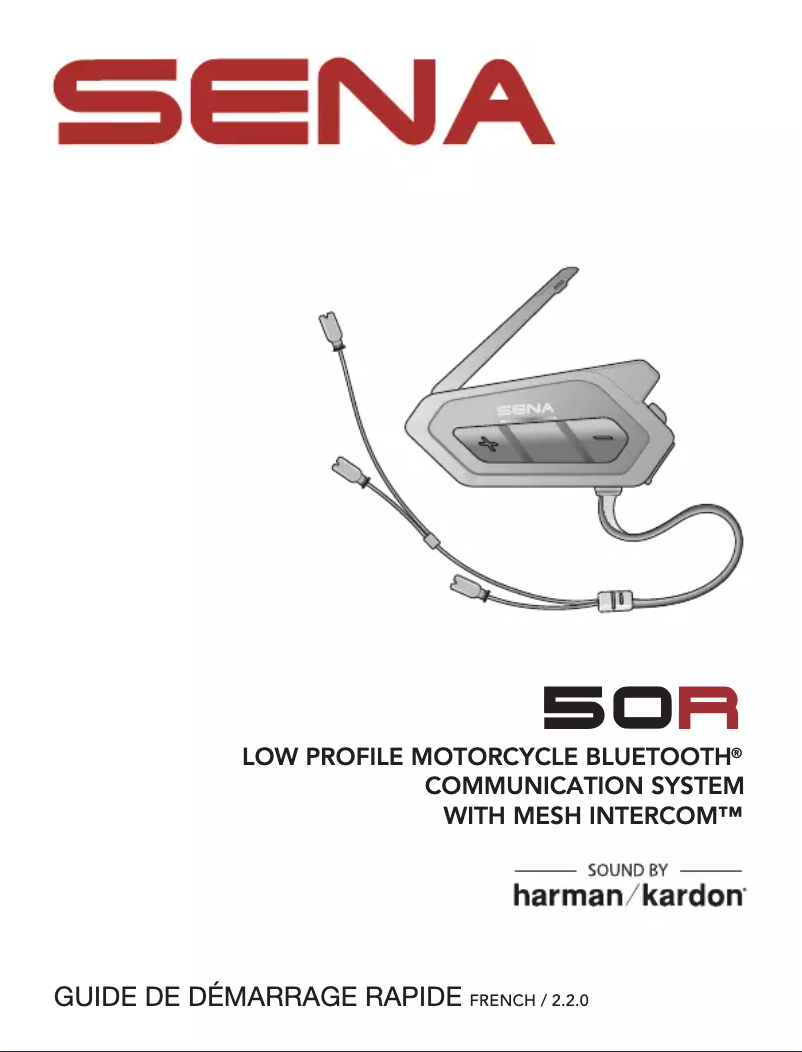 Page 1 de la notice Guide de démarrage rapide Sena 50R