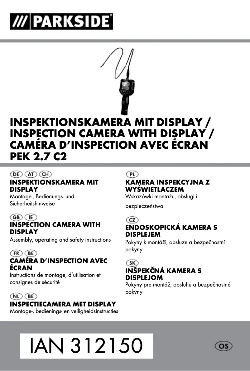 Image de la première page du manuel de l'appareil PEK 2.7 C2