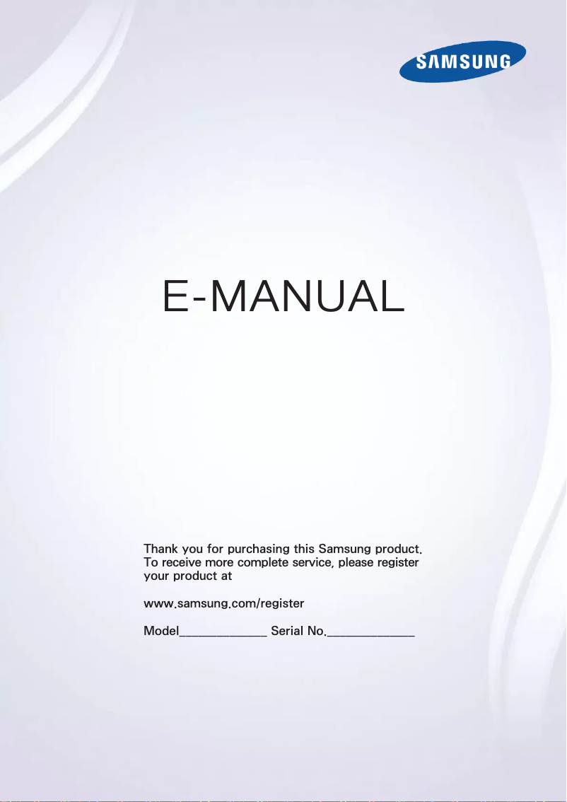 Image de la première page du manuel de l'appareil UA50H5303AW