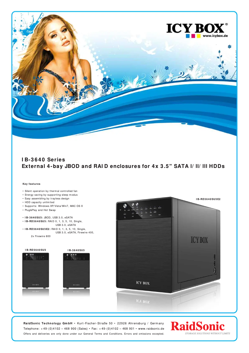 Image de la première page du manuel de l'appareil IB-RD3640SU3