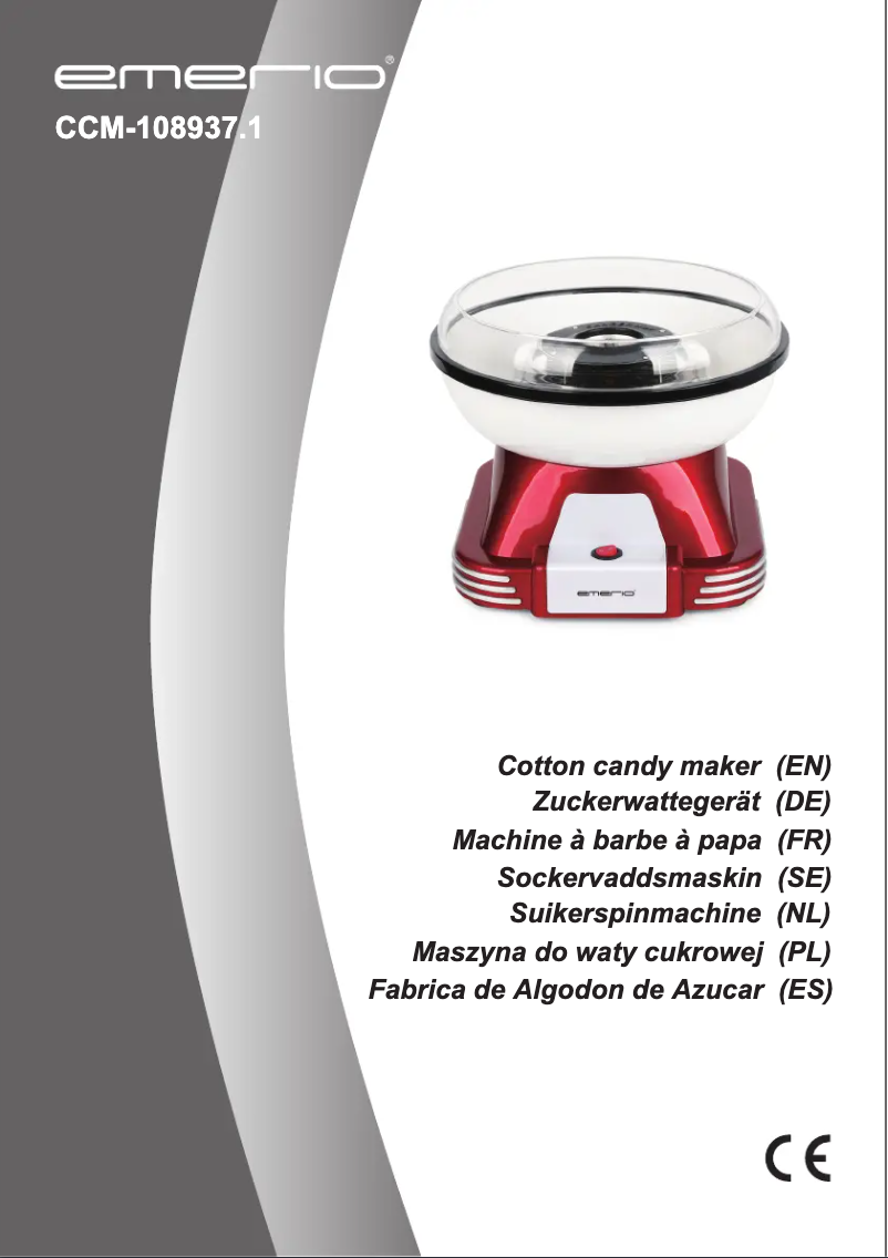 Page 1 de la notice Manuel utilisateur Emerio CCM-108937.1