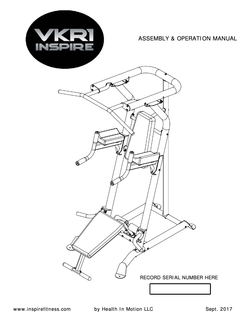Página 1 del manual Manual de usuario Inspire VKR1