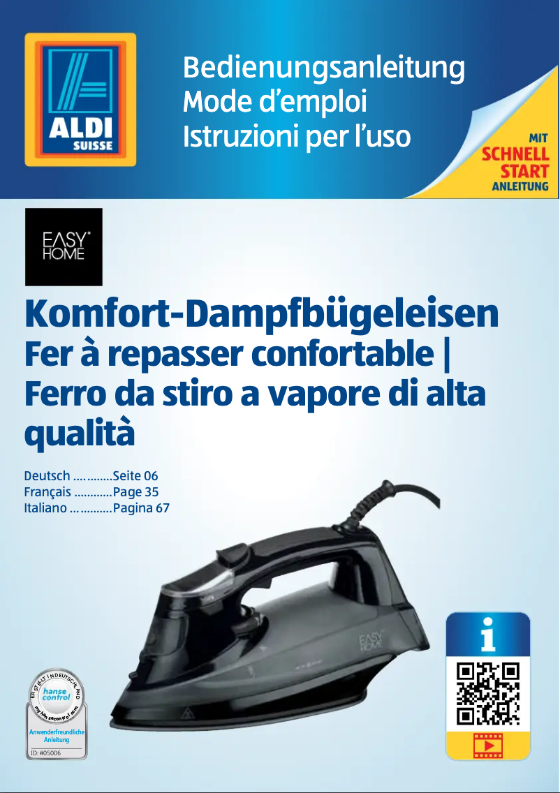 Page 1 de la notice Manuel utilisateur Easy Home GT-SI-lcd-02