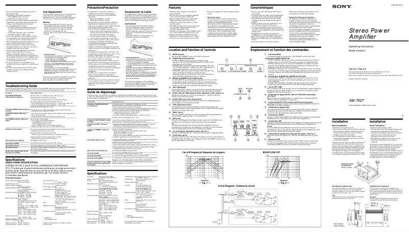 Imagen de la primera página del manual del dispositivo XM-7527