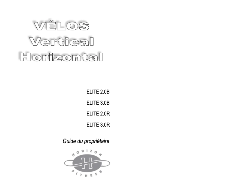 Imagen de la primera página del manual del dispositivo Elite 3.0R