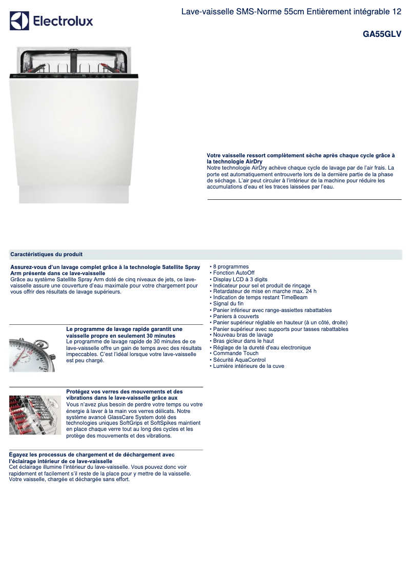 Image de la première page du manuel de l'appareil GA55GLV