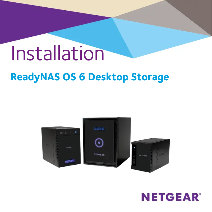 Page 1 de la notice Guide d'installation Netgear ReadyNAS RN426