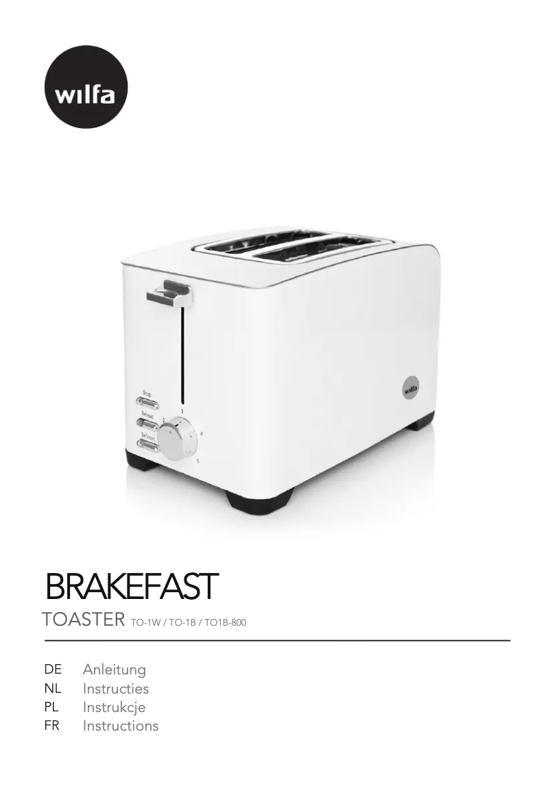 Page 1 de la notice Manuel utilisateur Wilfa Frokost TO-1B