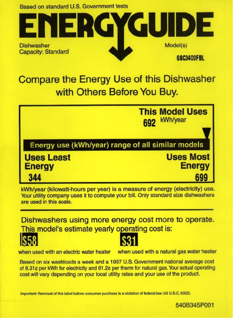 Image de la première page du manuel de l'appareil GSC3400FBL