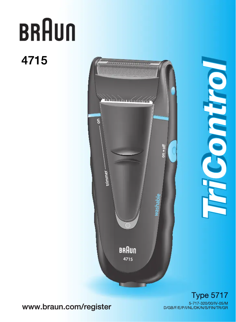 Image de la première page du manuel de l'appareil TriControl 4715