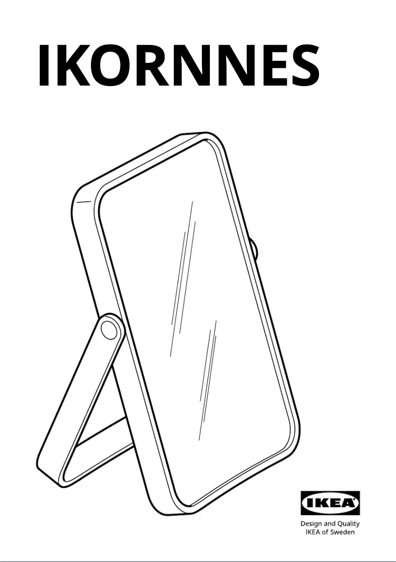 Página 1 del manual Manual de usuario Ikea IKORNNES 803.069.21