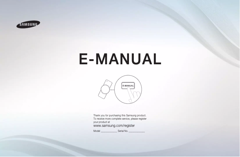 Page n°1 - Manuel utilisateur Samsung UE40D5500