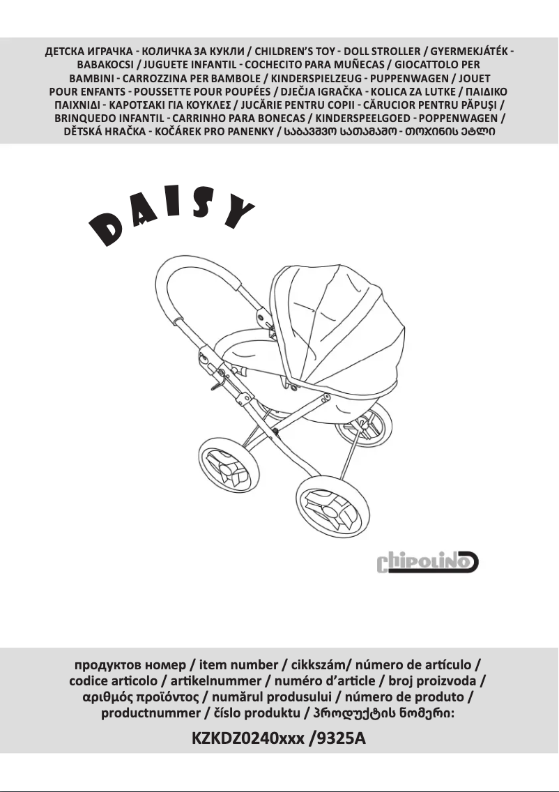Page n°1 - Manuel utilisateur Chipolino Daisy