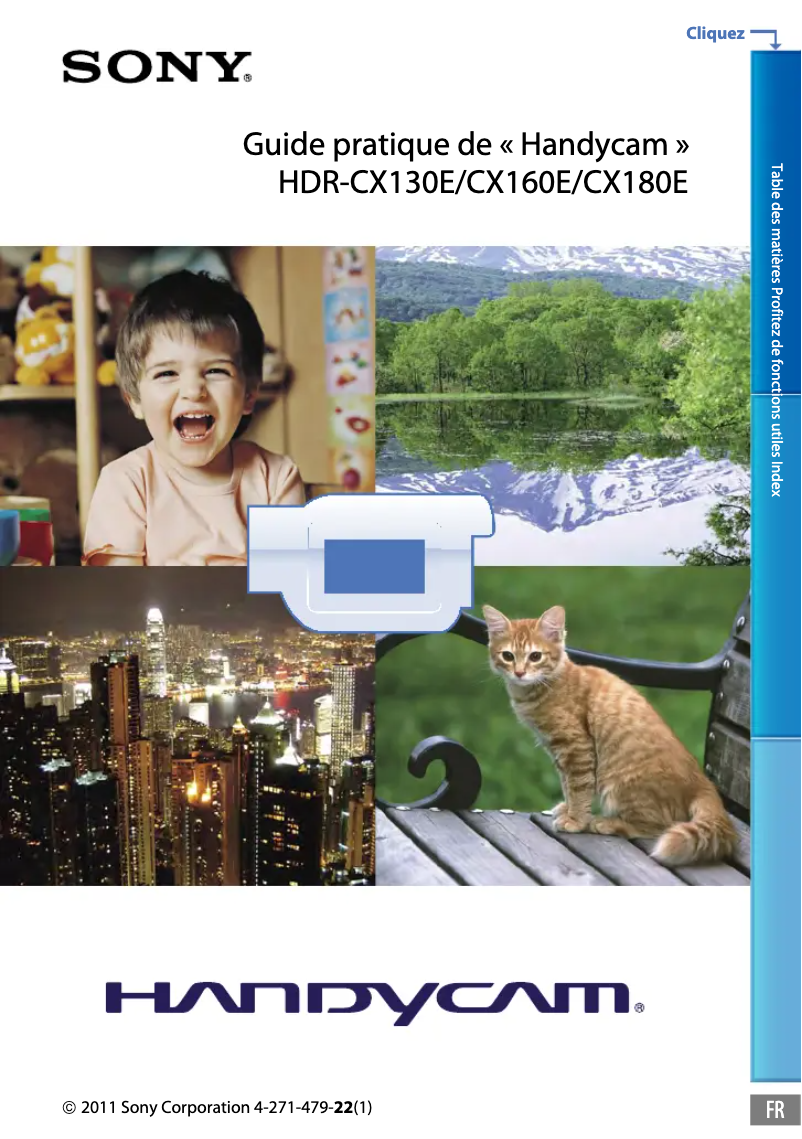 Page n°1 - Manuel utilisateur Sony HDR-CX130E