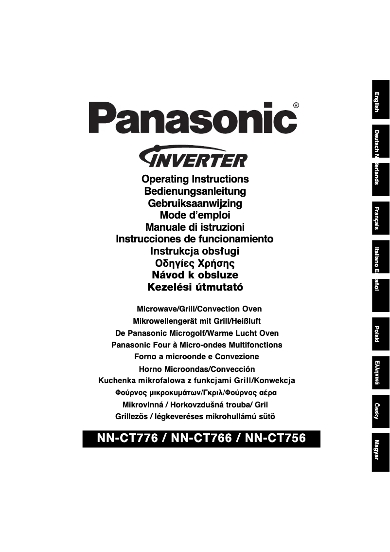 Page n°1 - Manuel utilisateur Panasonic NN-CT776